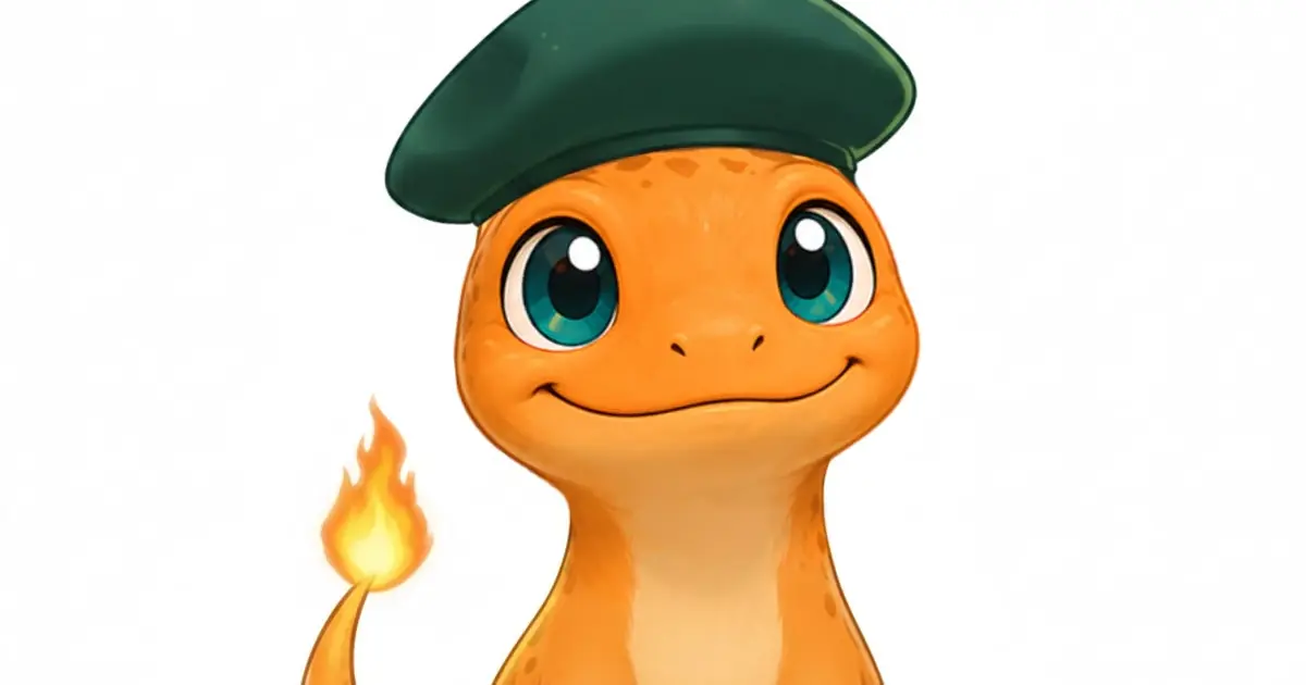 Mandra, a mascote da FalaMandra, de boina